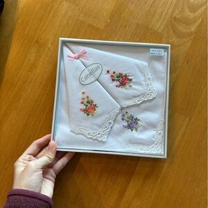Canellas Embroidered Cotton Handkerchief